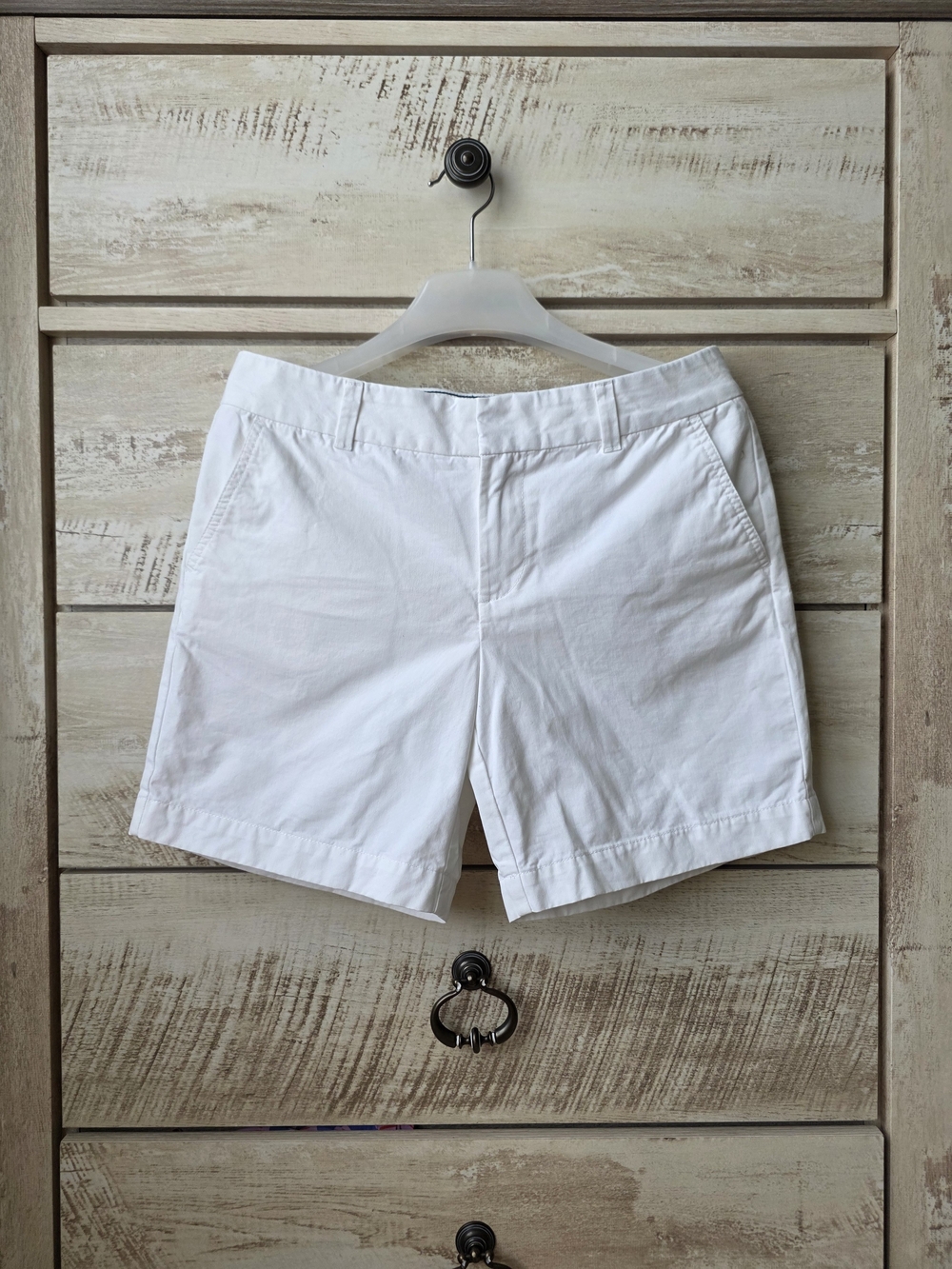 Tommy Hilfiger White Cotton Bermuda Shorts